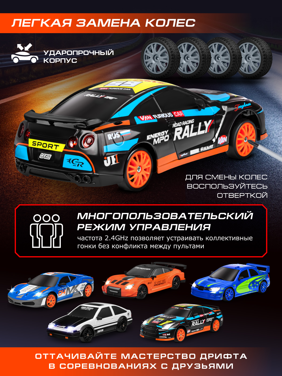 Автомобиль РУ AUTODRIVE 1:24 - фото 3