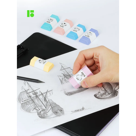 Ластик BERLINGO Pastel 6 шт.