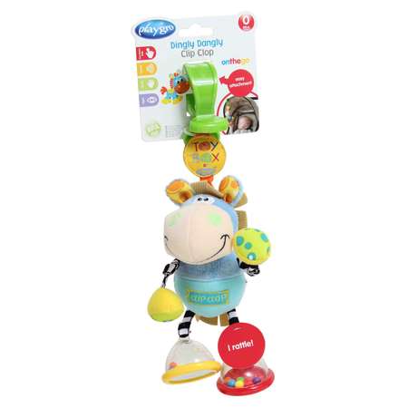 Игрушка-подвеска Playgro Ослик с погремушкой 0101140