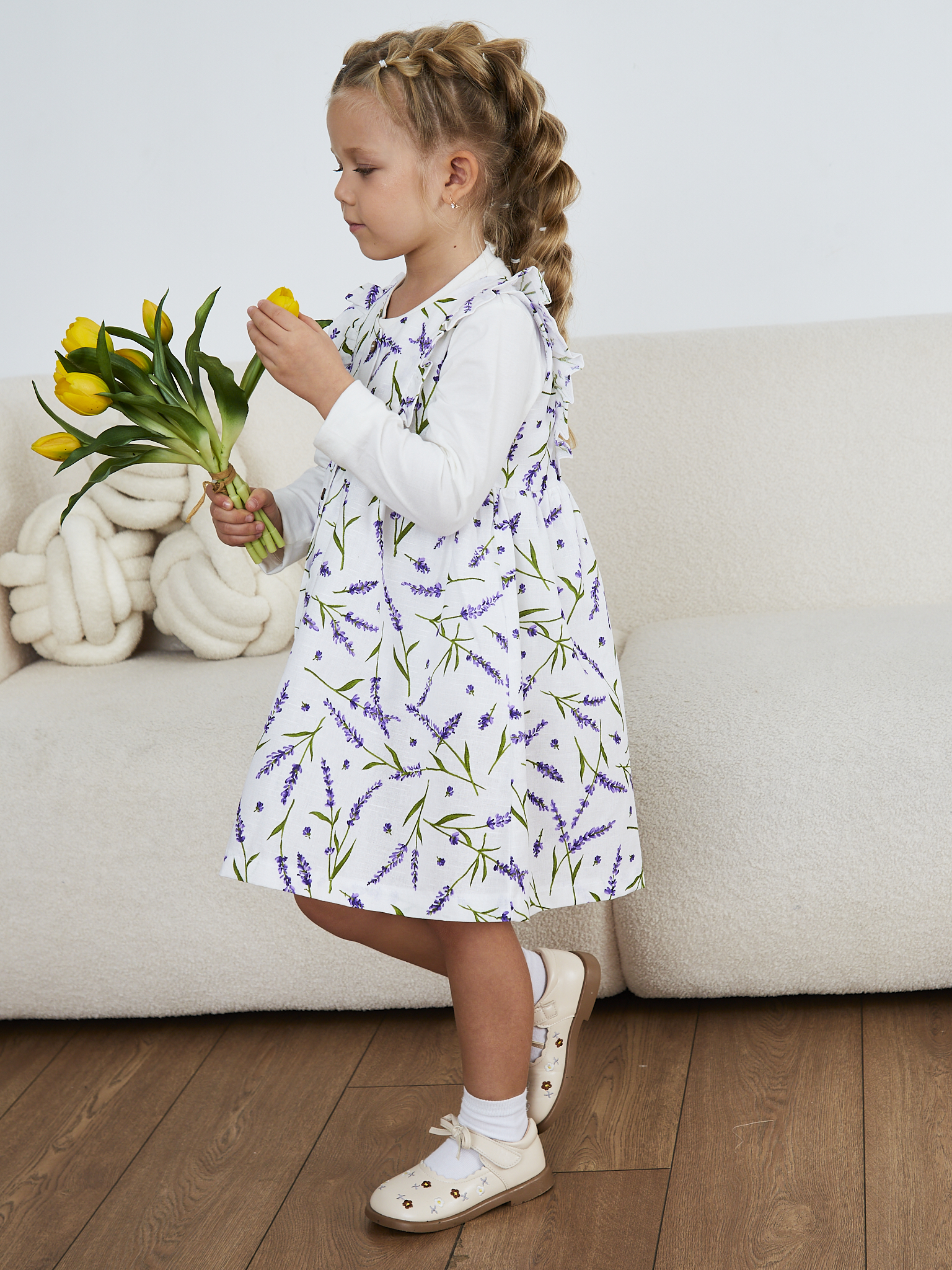 Сарафан MOUN сарафан_рюши_лаванда - фото 11