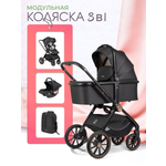 Коляска 3в1 Farfello для новорожденных черный