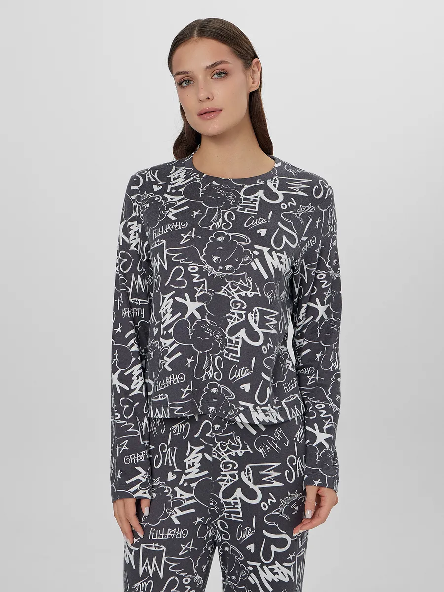 Пижама Mark Formelle (Марк Формэль) 592468-1/граффити на графите - фото 5
