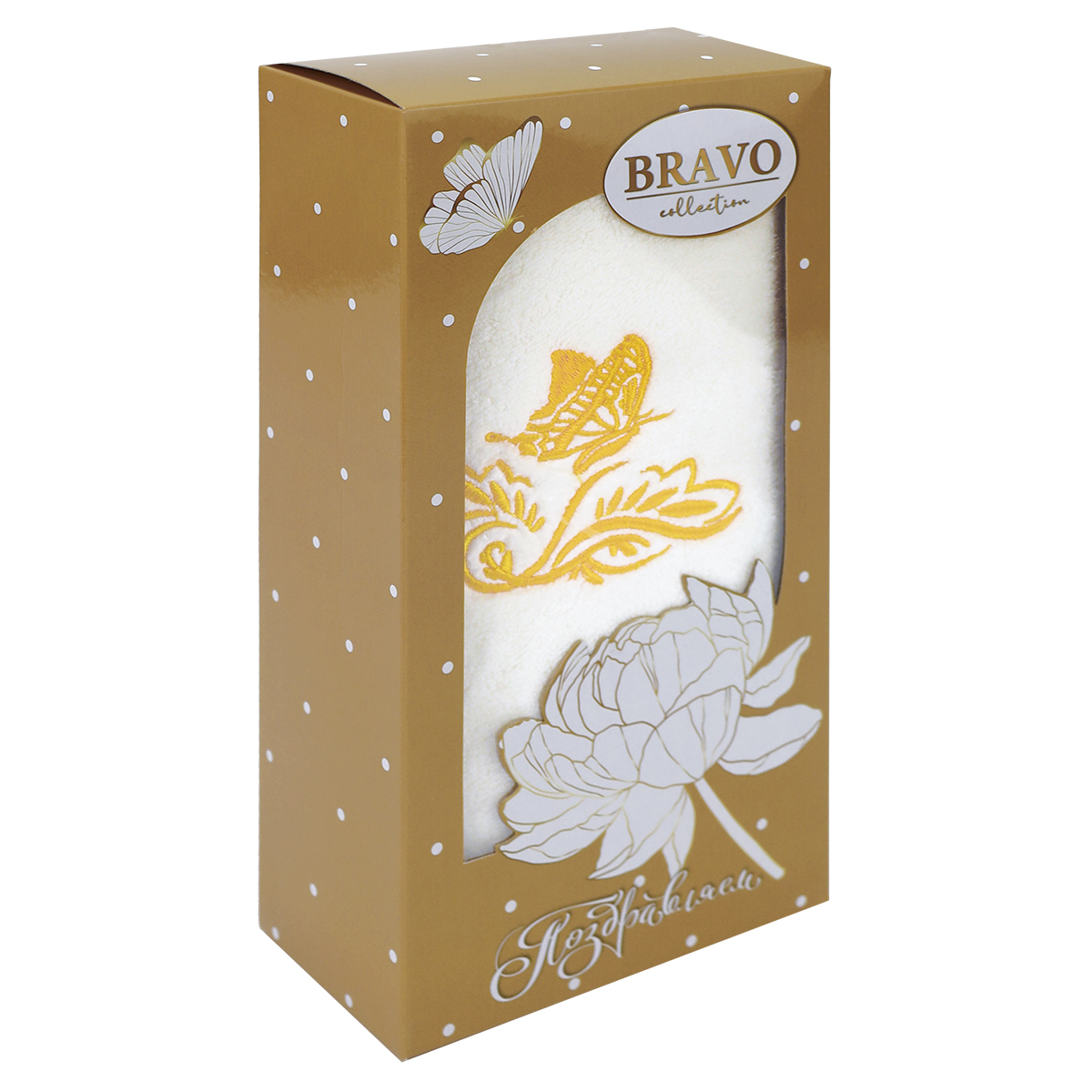 Полотенце BRAVO Расцвет 35 x 75 см 1 шт. - фото 1