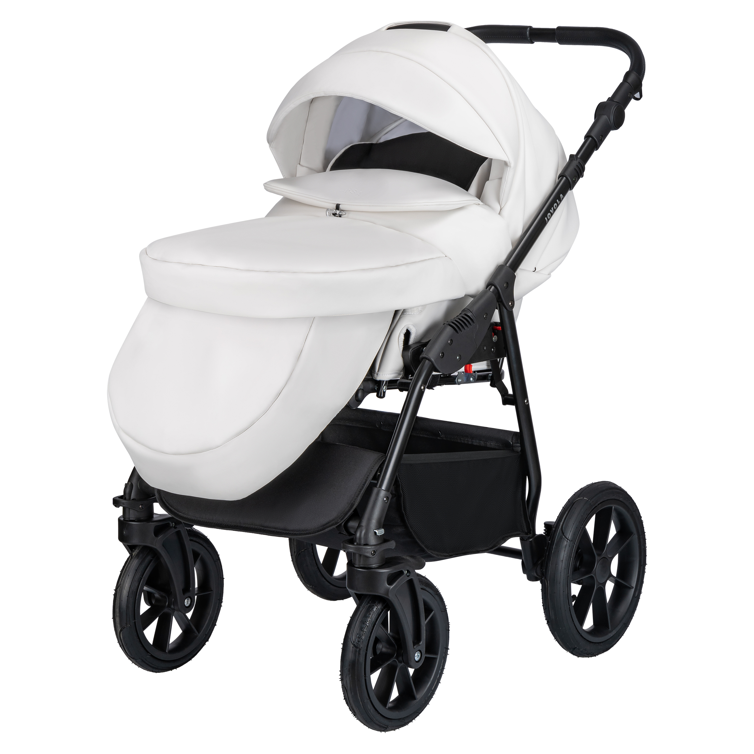 Коляска 2в1 JOVOLA Tessa Eco белый - фото 17