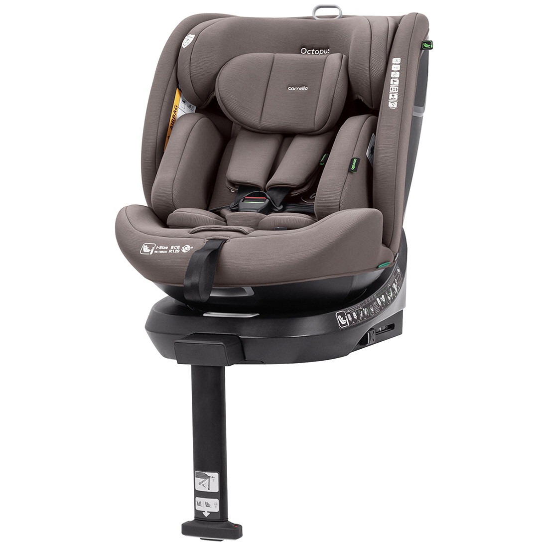 Автокресло Carrello Octopus K83 Isofix 0+/1/2/3 (0-36 кг) коричневый - фото 1
