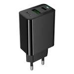 Сетевое зарядное устройство hoco Leader USB USB-C 3А черный