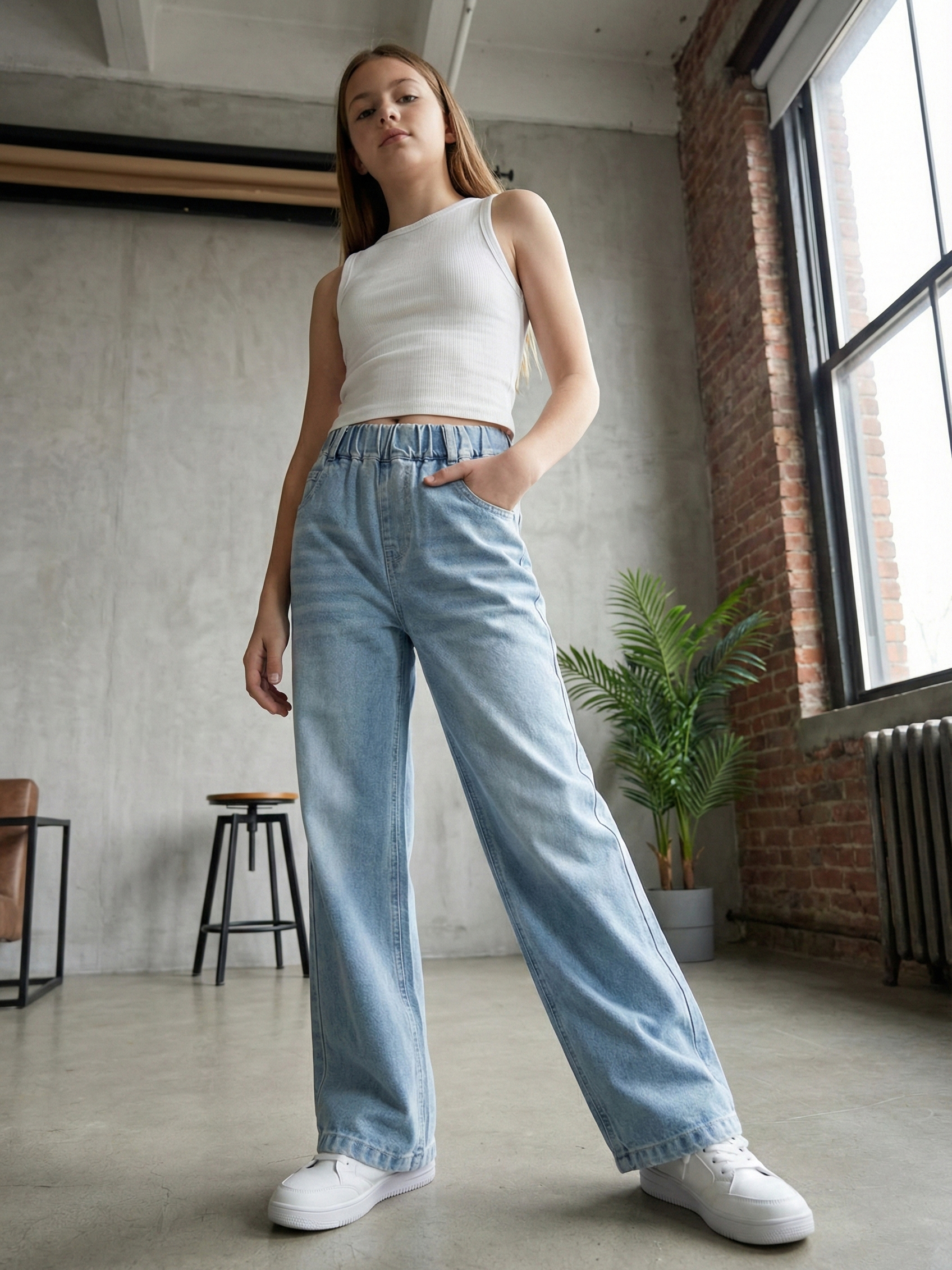 Джинсы-трубы СИНИЙ МИР R124-IL - фото 6