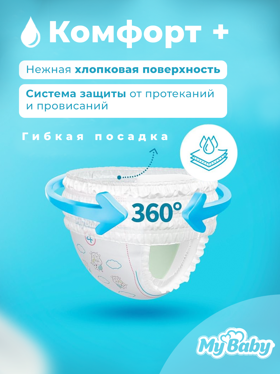 Трусики My baby 0 24 шт. - фото 5