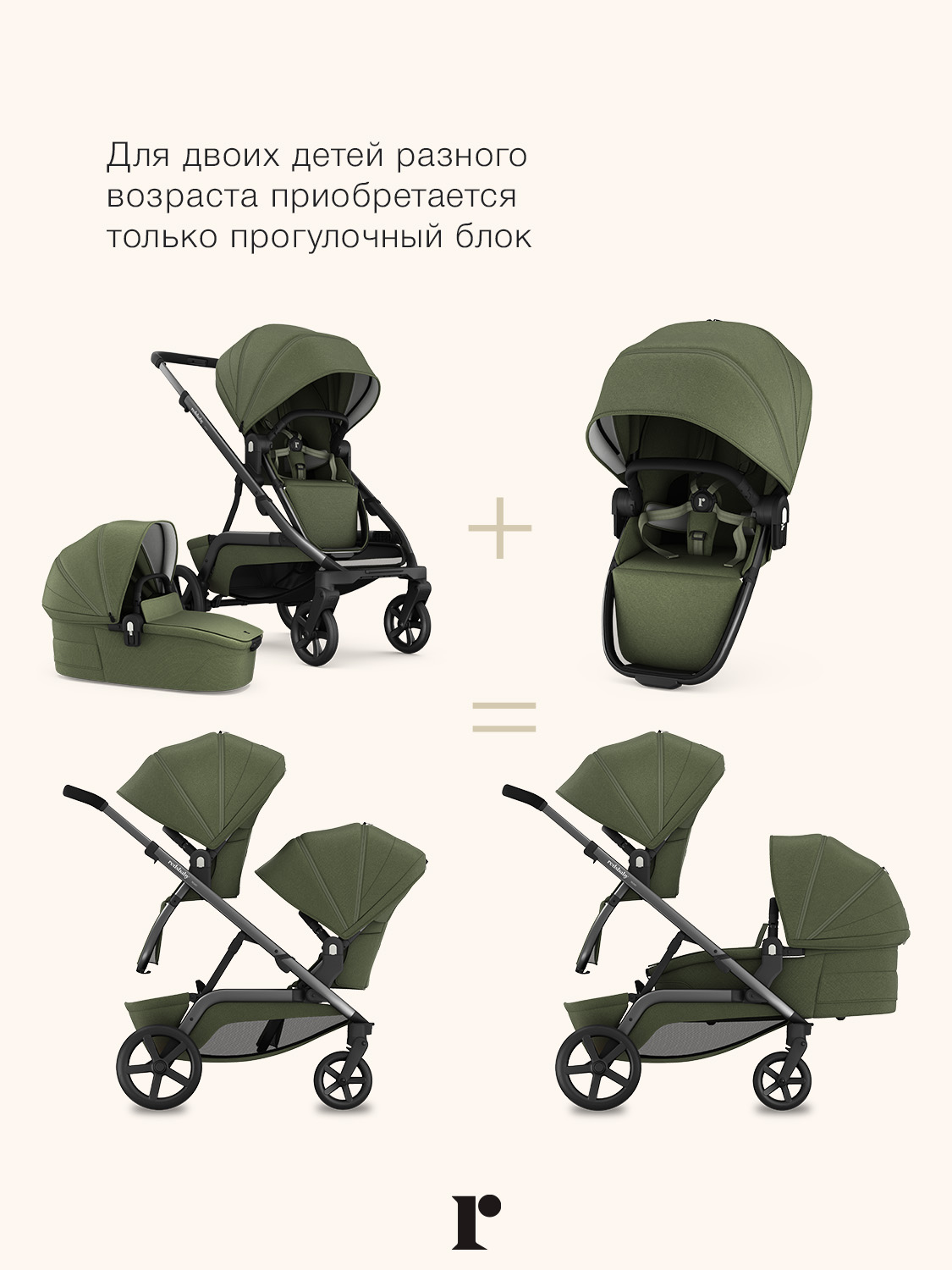 Коляска 2в1 Redsbaby NUVO зеленый - фото 14