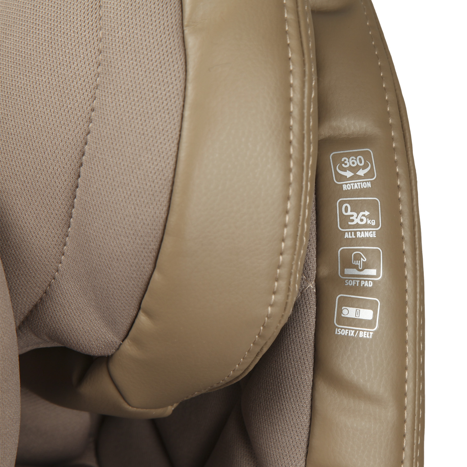 Автокресло BabyGo Multi-Stage New Isofix 0+/1/2/3 (0-36 кг) бежевый - фото 24