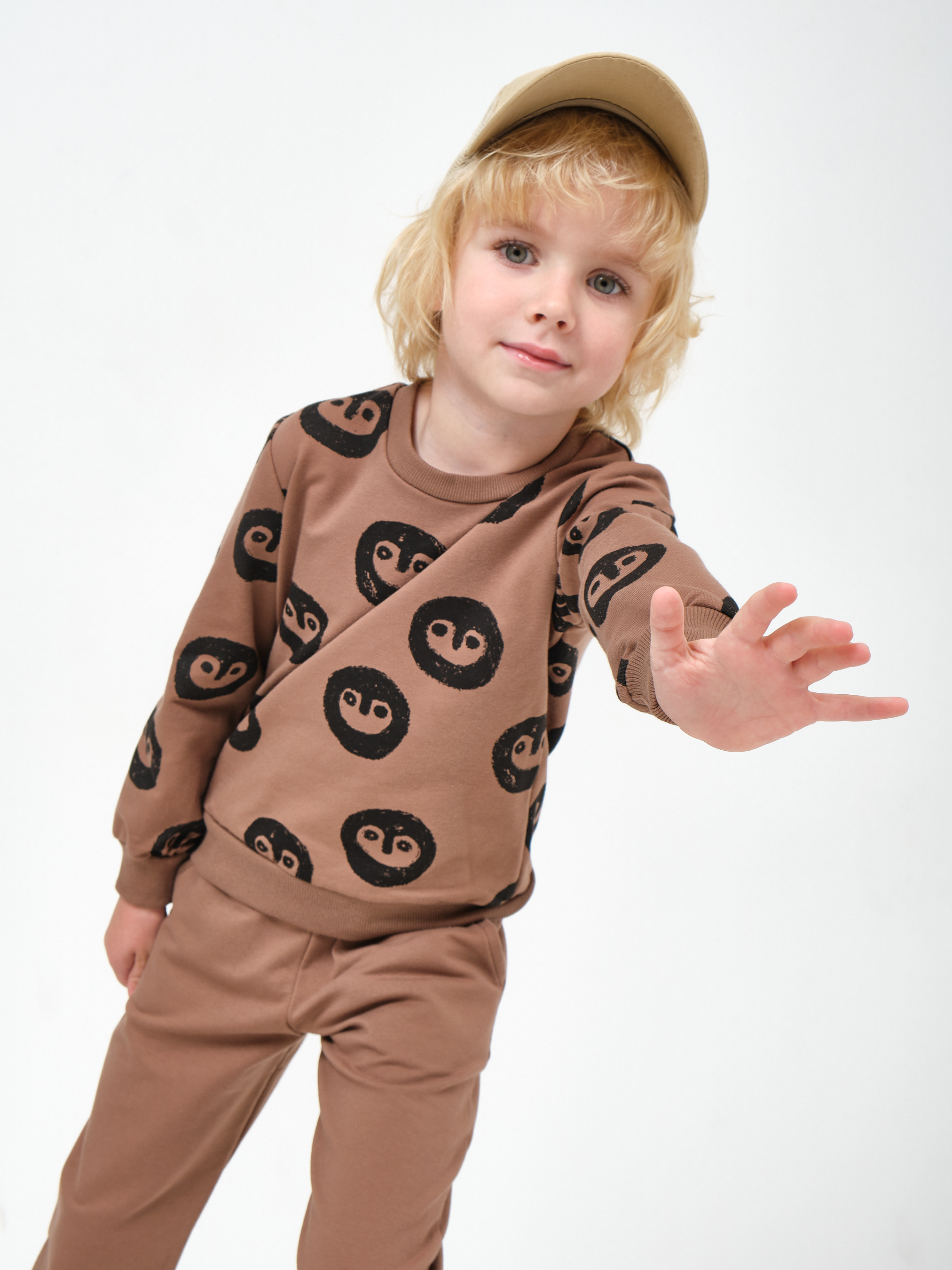 Свитшот ESINA KIDS esina001/svit/r1/ коричневый - фото 2