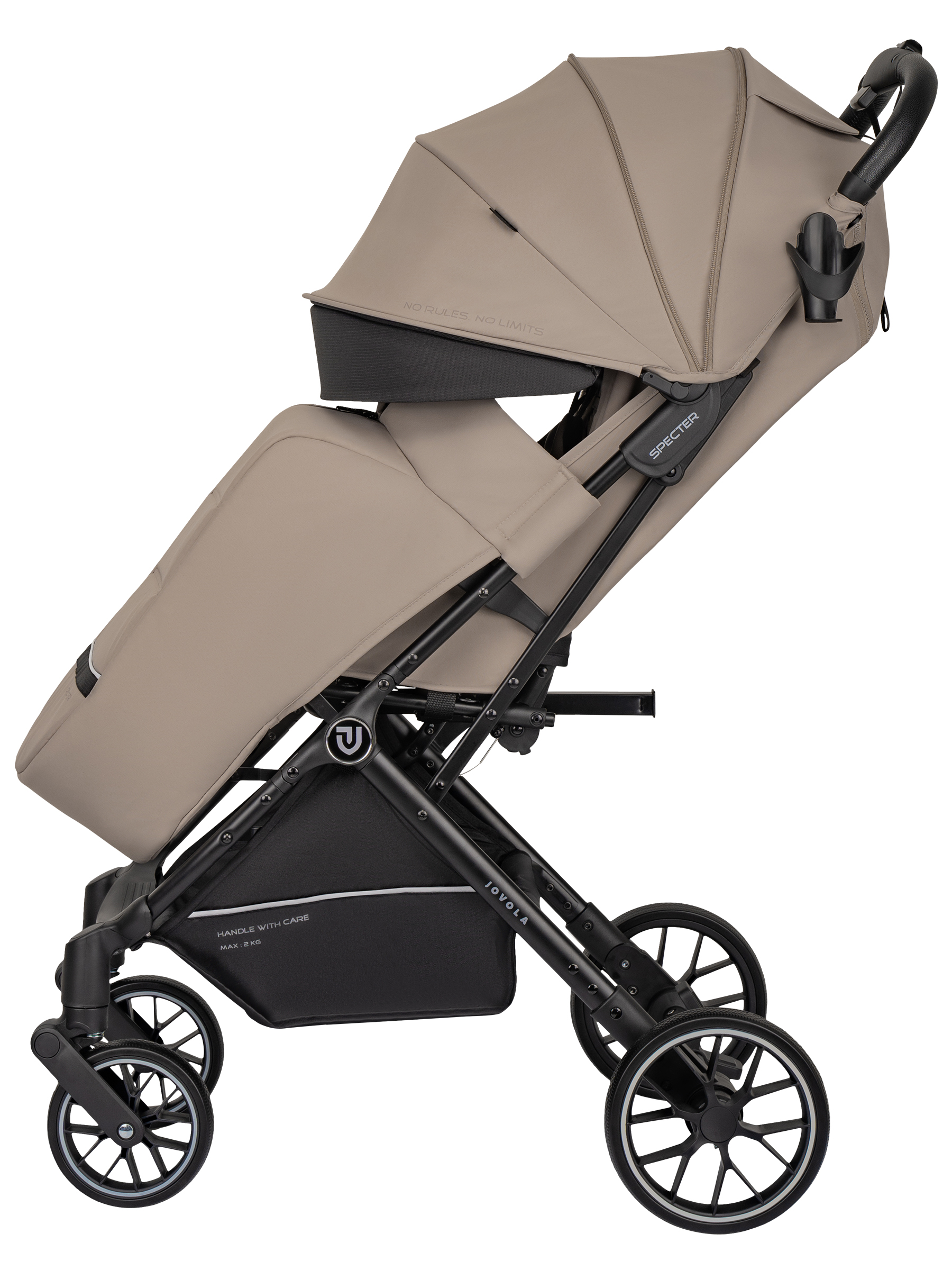 Коляска прогулочная JOVOLA Specter бежевый - фото 19