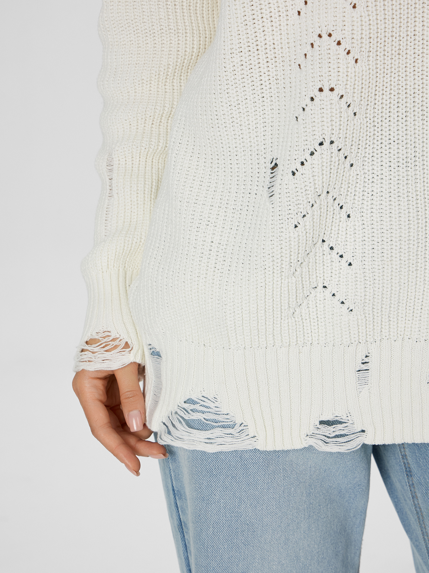 Джемпер Mark Formelle (Марк Формэль) 122632-1/молочный - фото 3