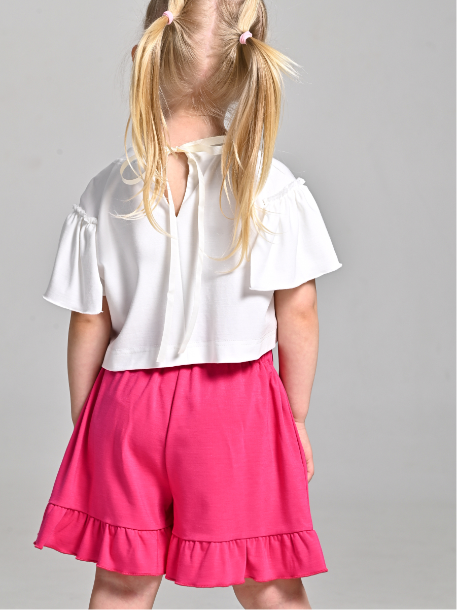 Костюм Artcher Костюм003Бело-розовый_с_шортами - фото 7