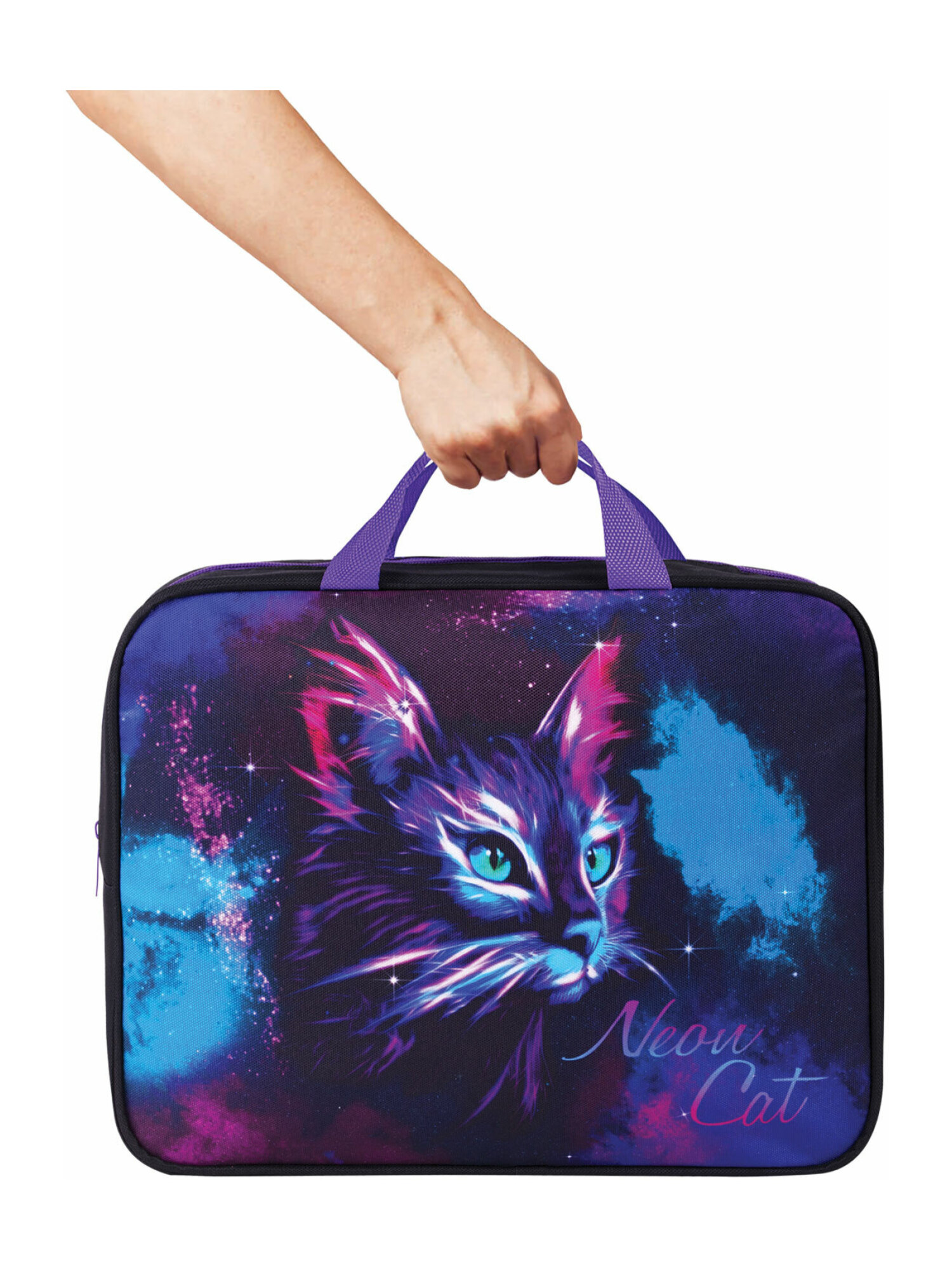 Папка-сумка Brauberg портфель для бумаг с ручками на молнии - фото 12