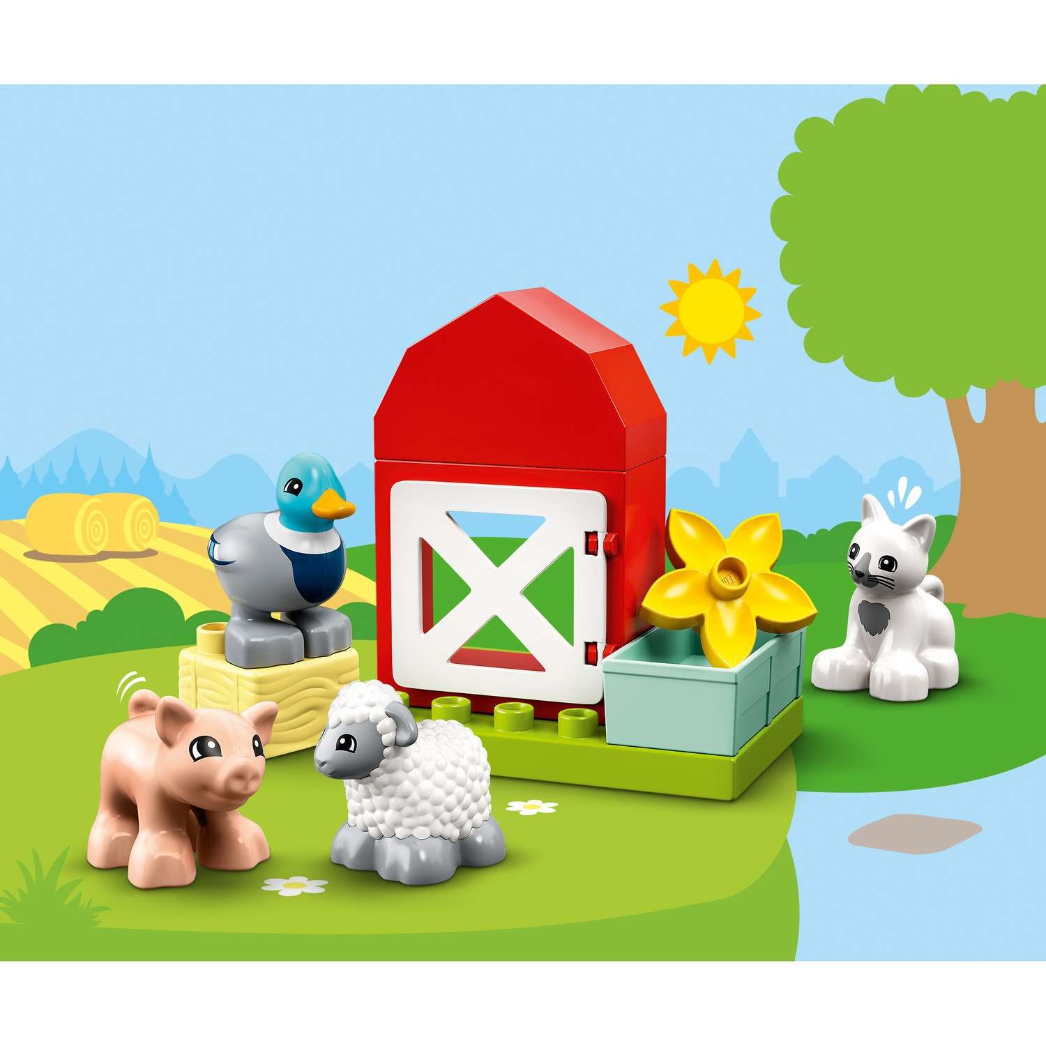 Конструктор LEGO DUPLO Уход за животными на ферме блочный - фото 4