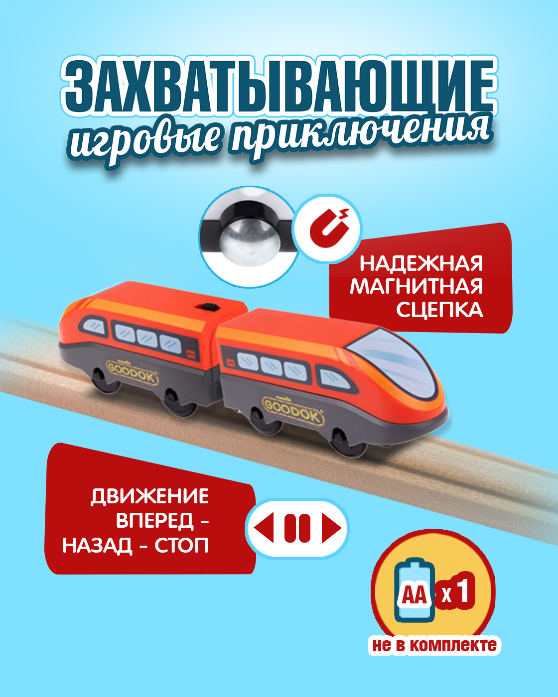 Поезд Goodok 22.5 см Т24567 - фото 2