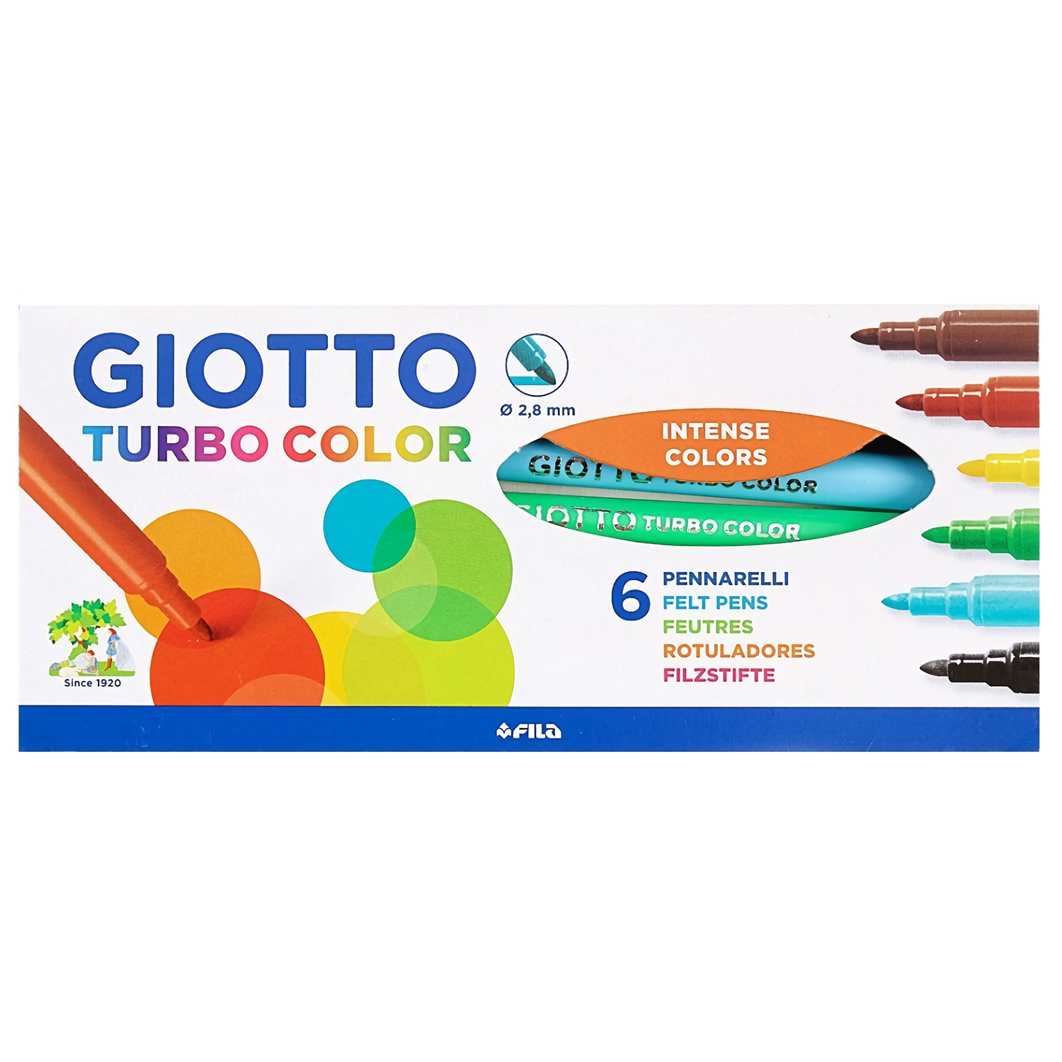 Фломастеры GIOTTO 6 шт. - фото 1