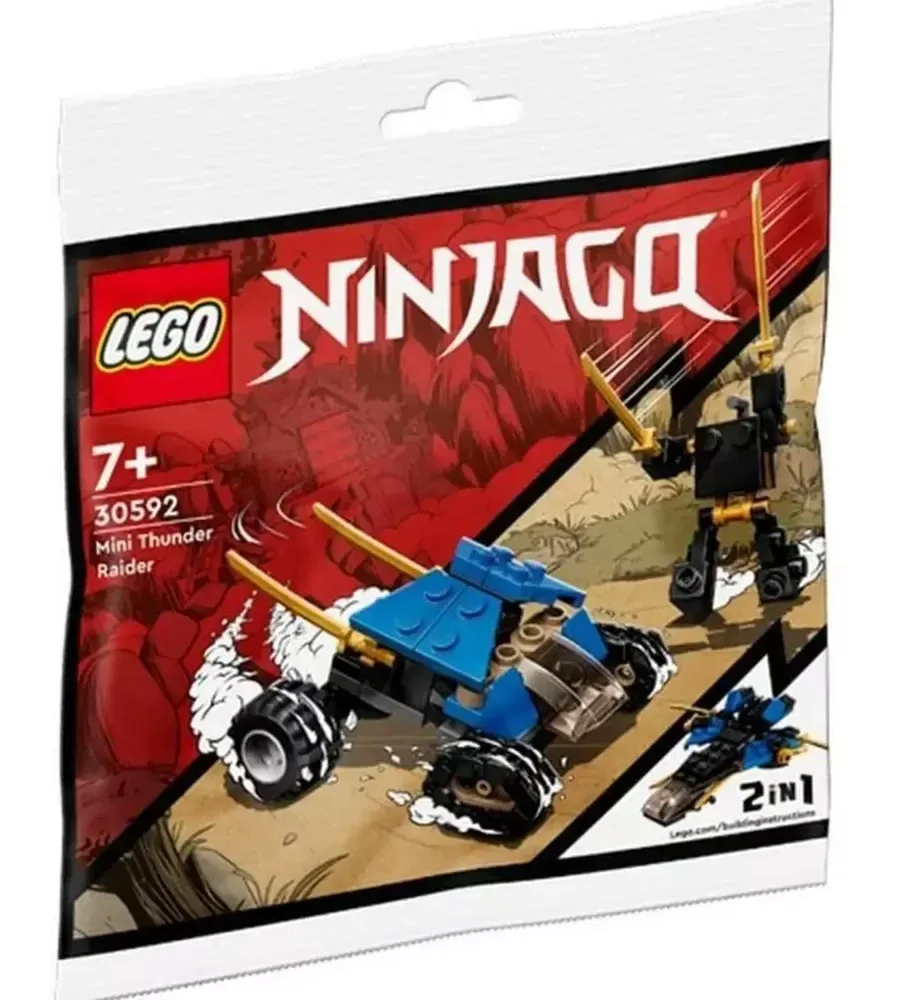 Изображение товара Конструктор LEGO NINJAGO 30592 Мини Громовой Рейдер, 69 деталей, серия Ninjago