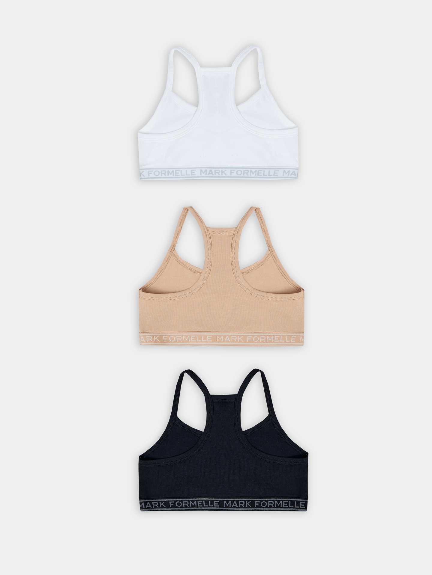 Топ 3 шт Mark Formelle (Марк Формэль) 517707-3/белый + обжаренный миндаль + черный - фото 2