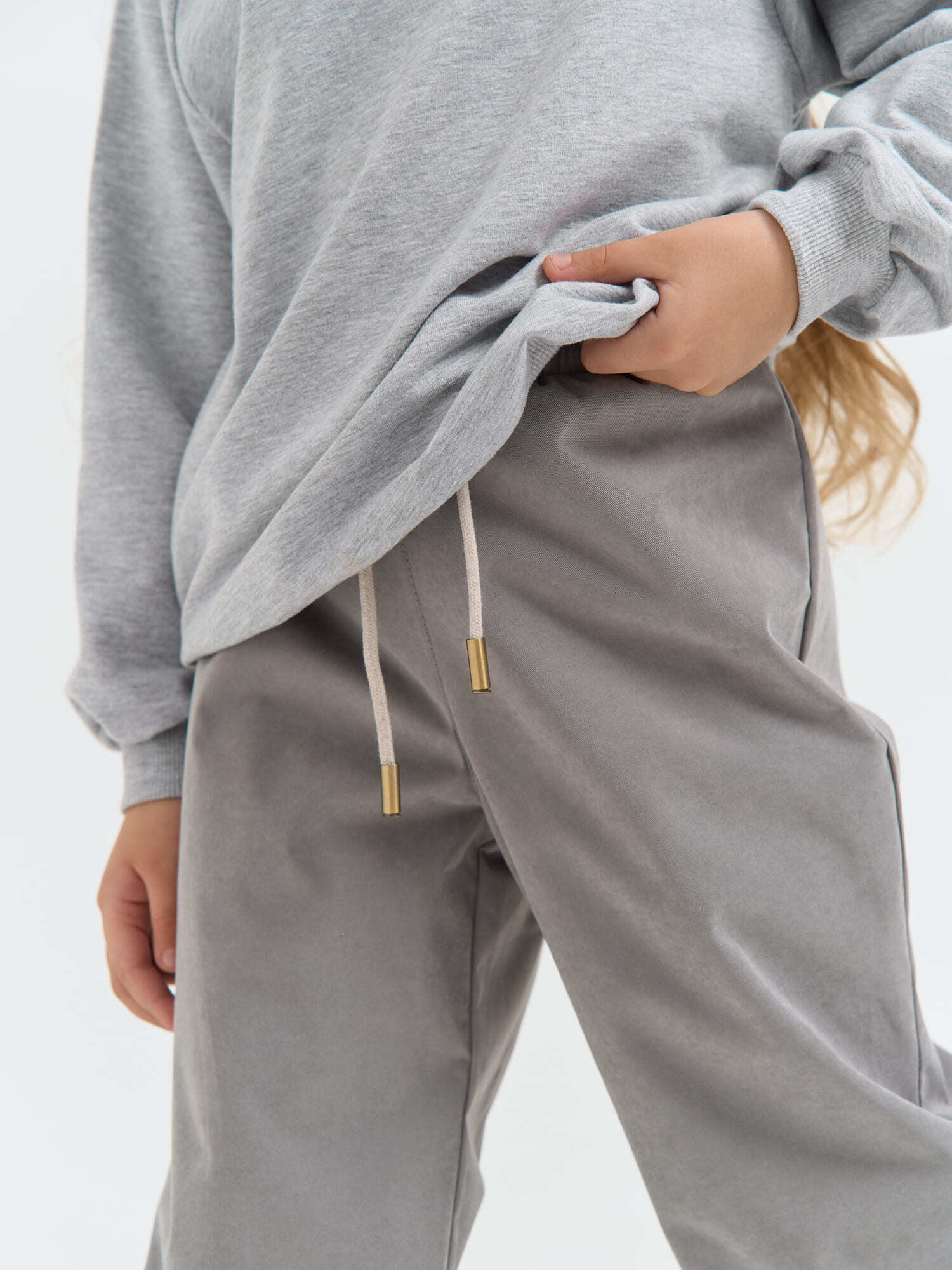 Брюки BUNGLY 1R7518/Пепел - фото 4