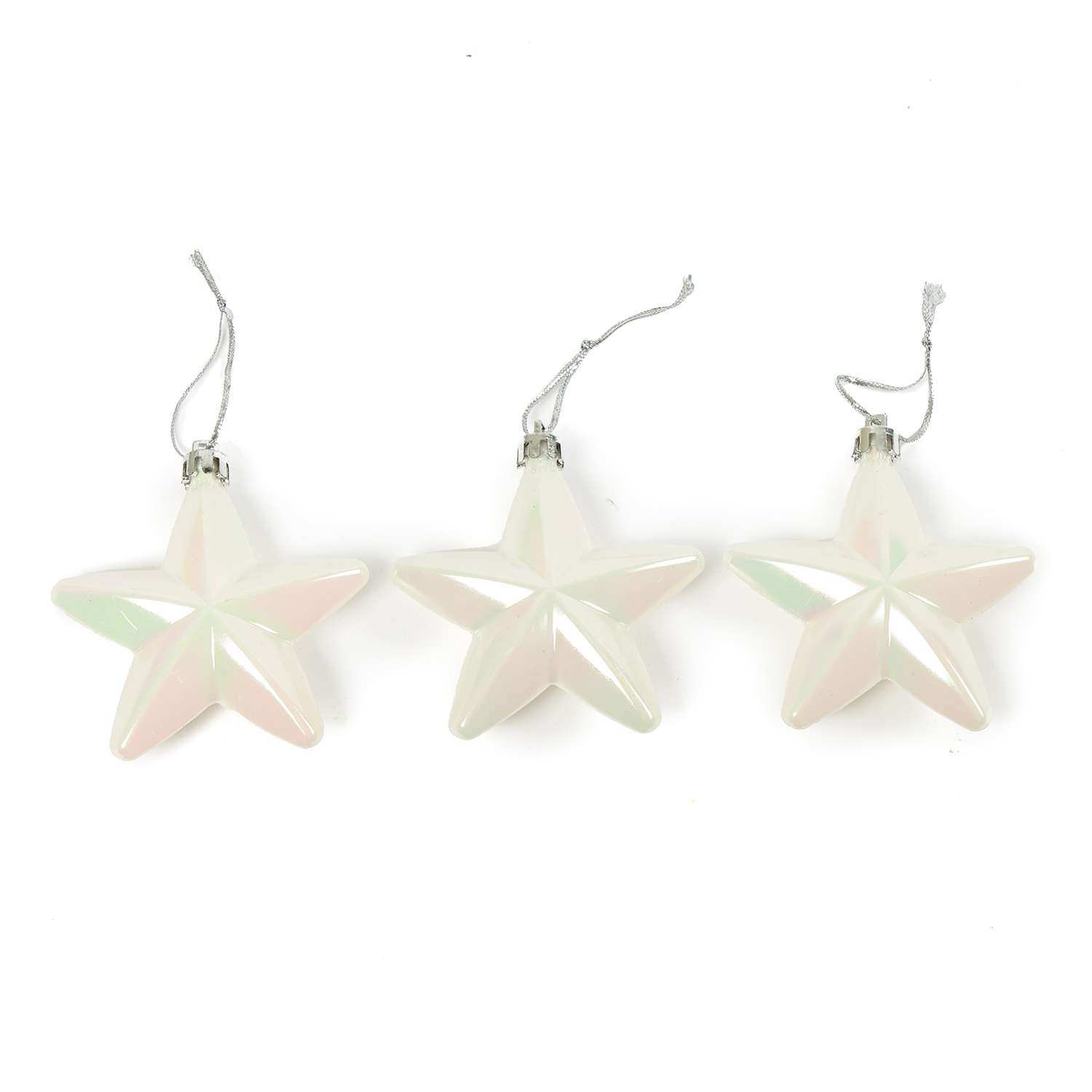 Набор елочных украшений ё Звёзды 3шт - фото 1