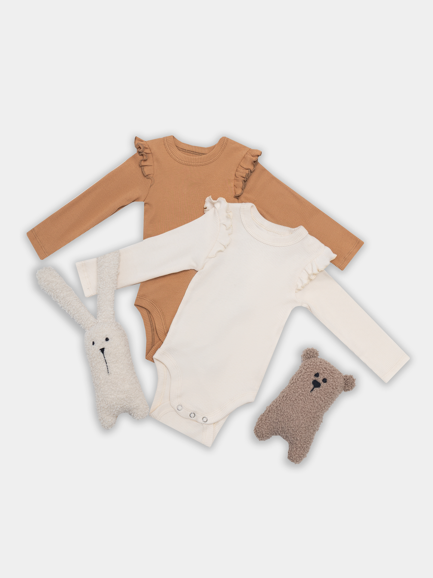 Боди 2 шт Mark Formelle (Марк Формэль) 13017-2/молочный +охра - фото 1