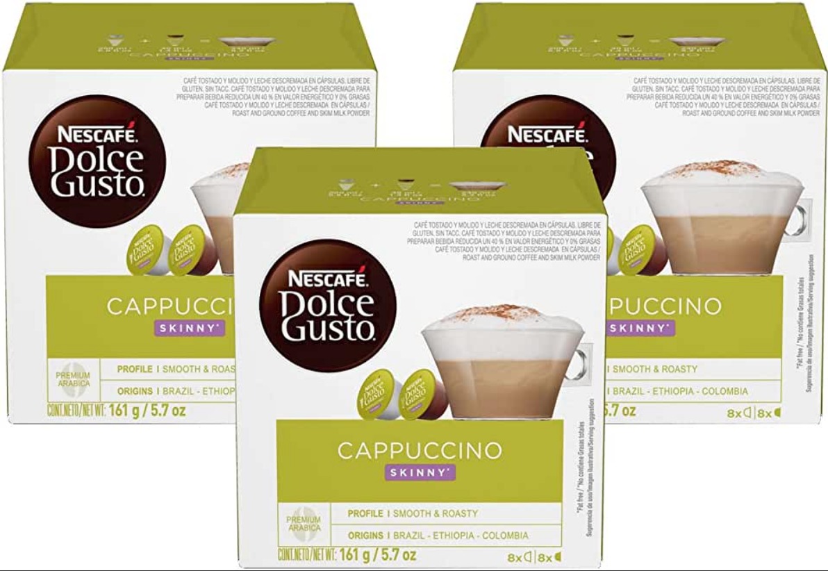 Кофе в капсулах Nescafe Dolce Gusto Cappuccino 48 капсул 3 упаковки - фото 1