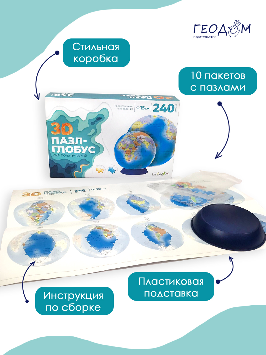 Пазл ГЕОДОМ 3D - фото 4