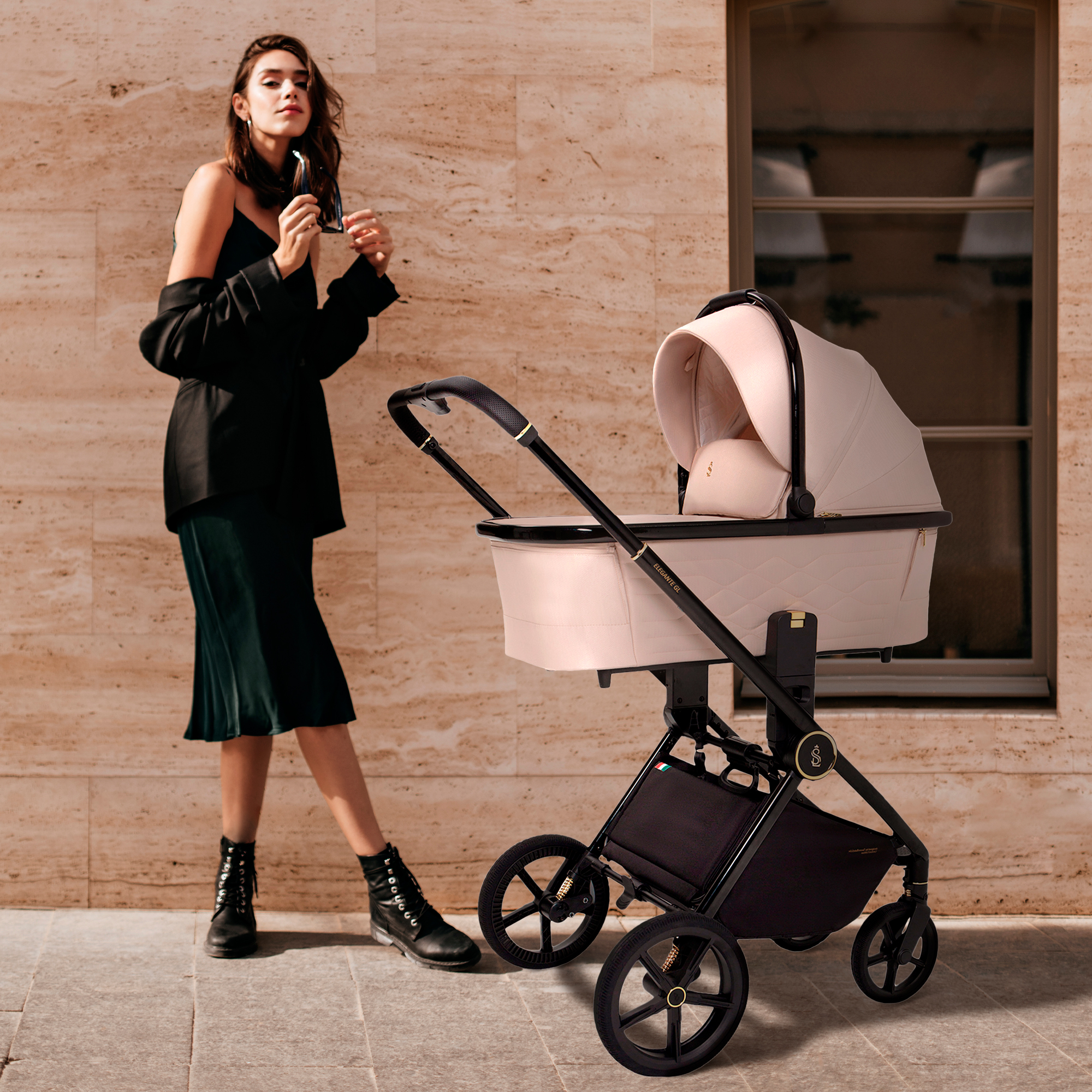 Коляска 3в1 Sweet Baby SBL Elegante GL Black черный - фото 21