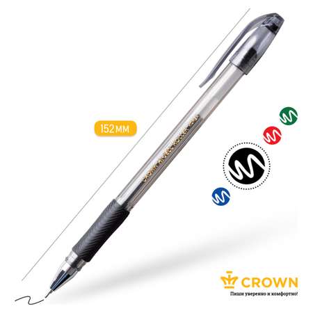 Ручка гелевая CROWN 12 шт.