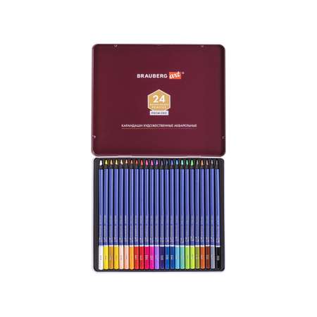 Карандаши акварельные Brauberg 24 шт.
