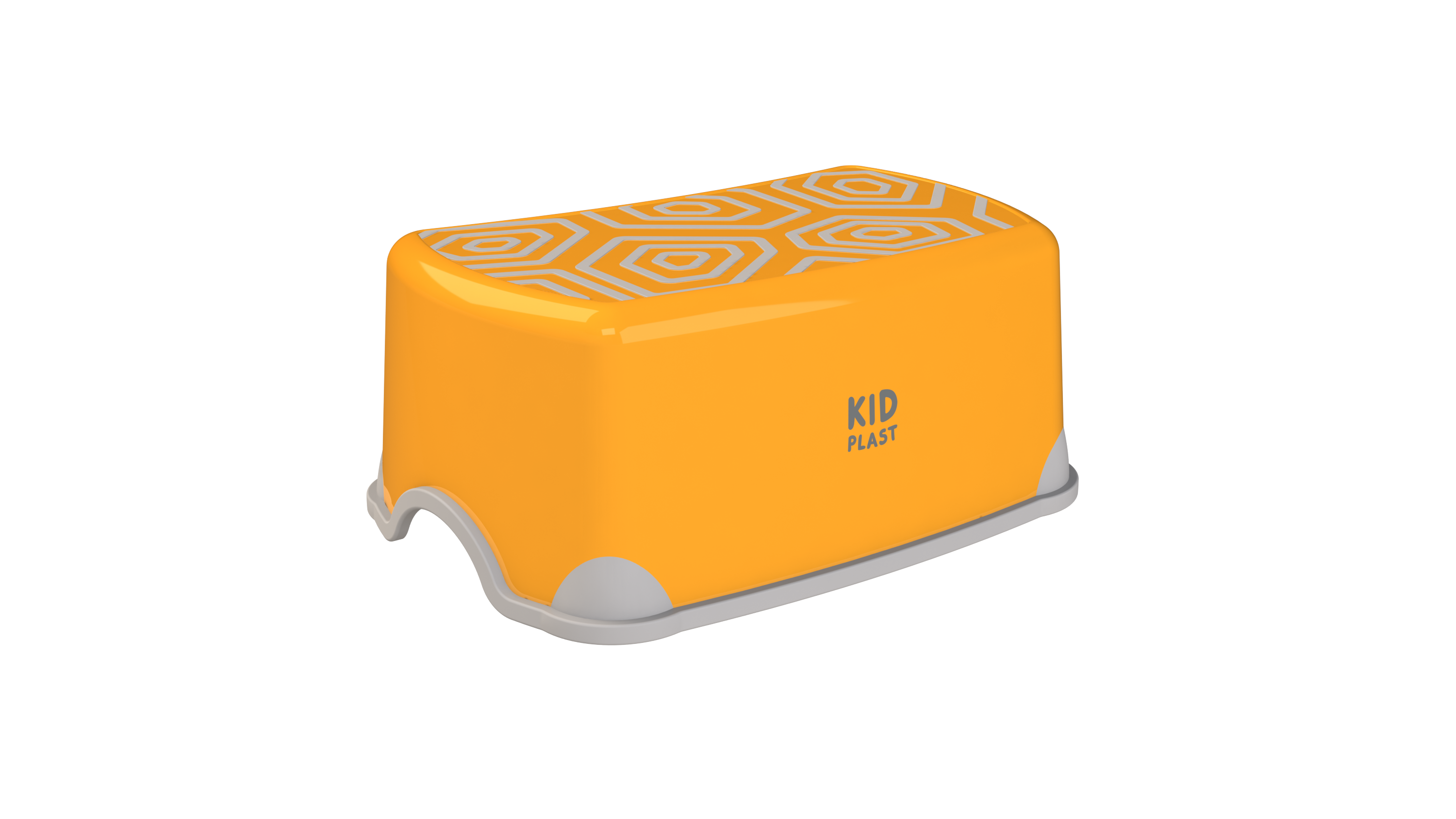 Стульчик-подставка KidPlast Aster оранжевый с серым - фото 3