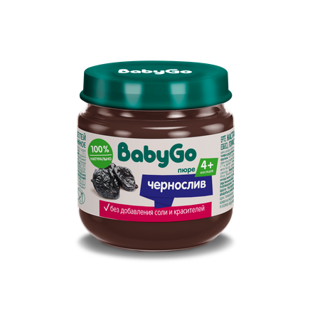 Пюре BabyGo чернослив с 4 мес 80 г