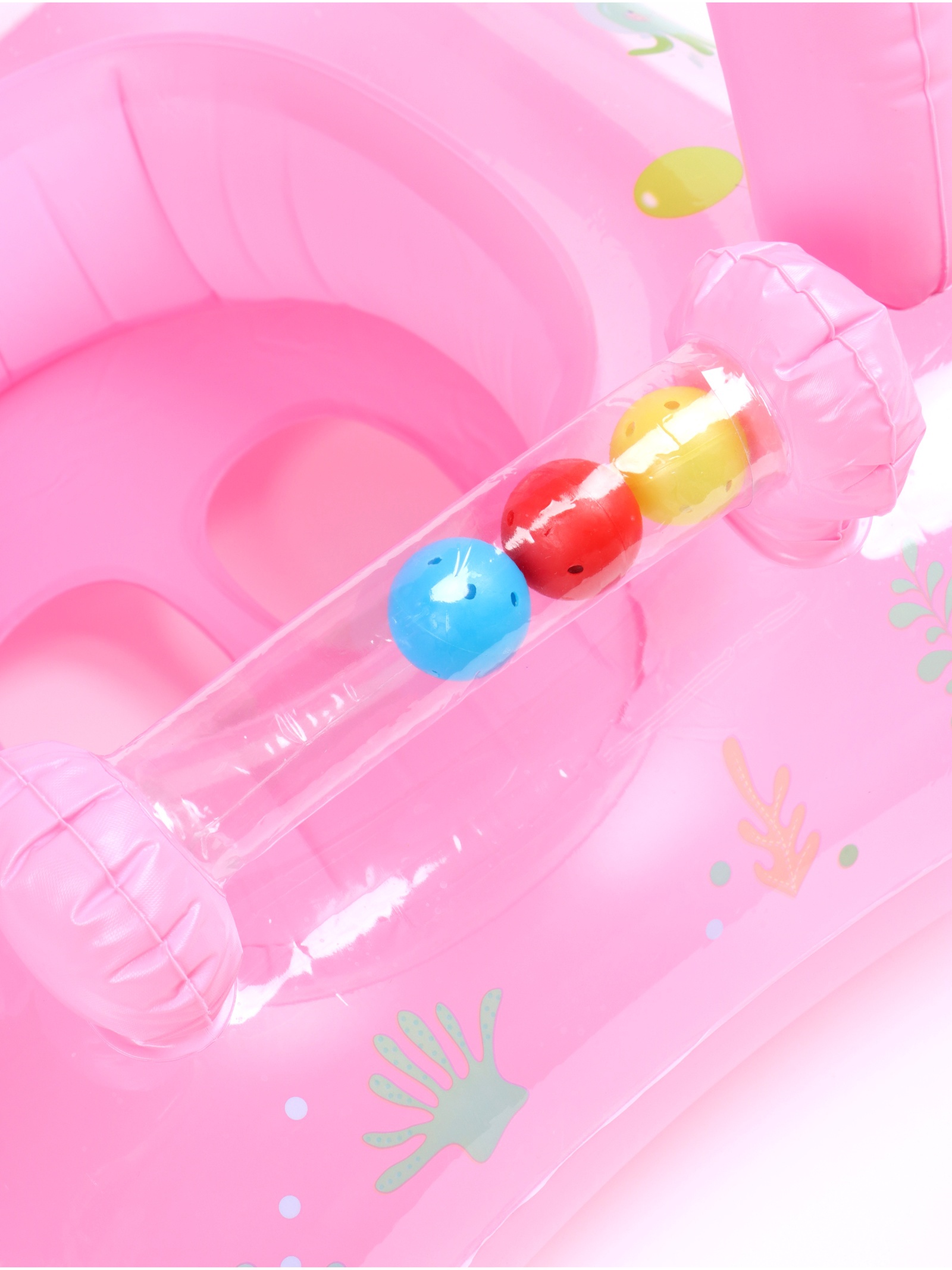 Круг для плавания На волне детский с погремушкой - фото 4