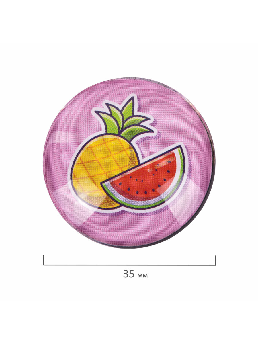 Магнит Brauberg Стеклянные 6 шт. - фото 5