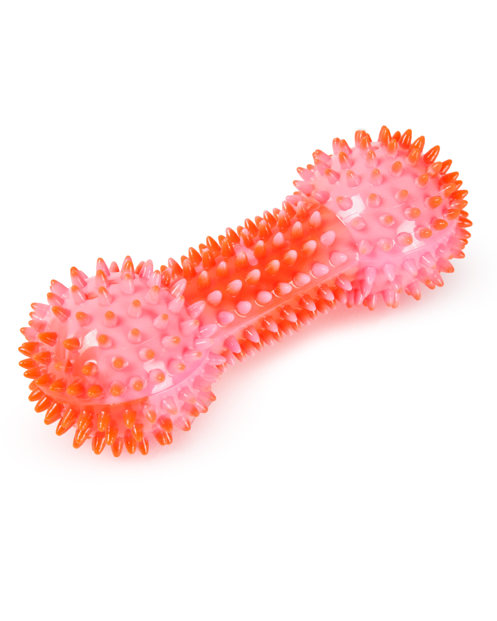 Игрушка для собак Barbaks Массажная кость Кругляш Оранжевая 15.5см - фото 1