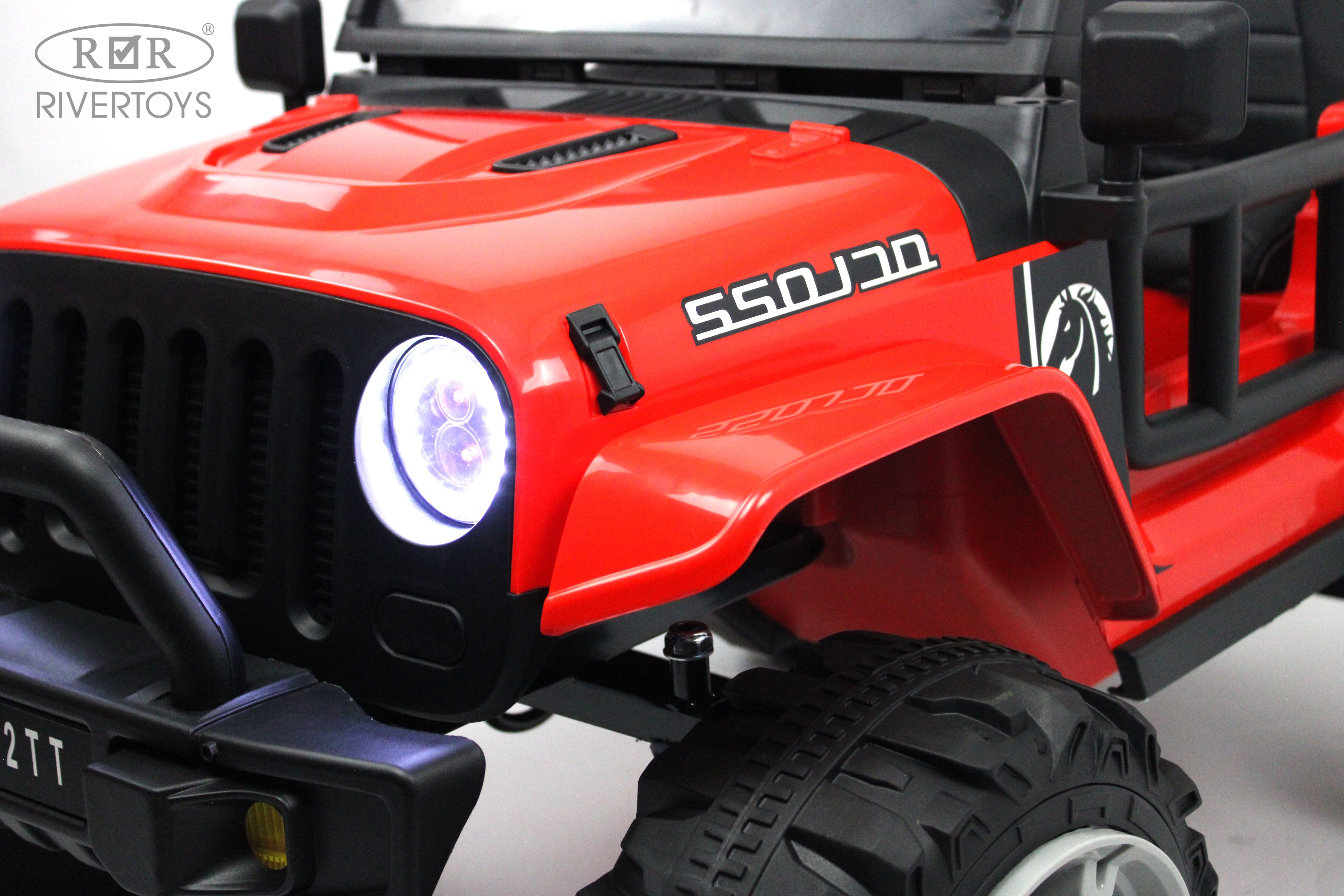 Электромобиль RIVERTOYS T222TT-4WD-RED С пультом ДУ - фото 23