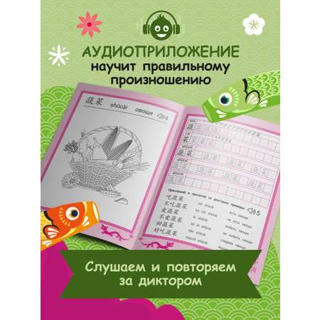 Книга Феникс Китайские прописи раскраски еда и напитки