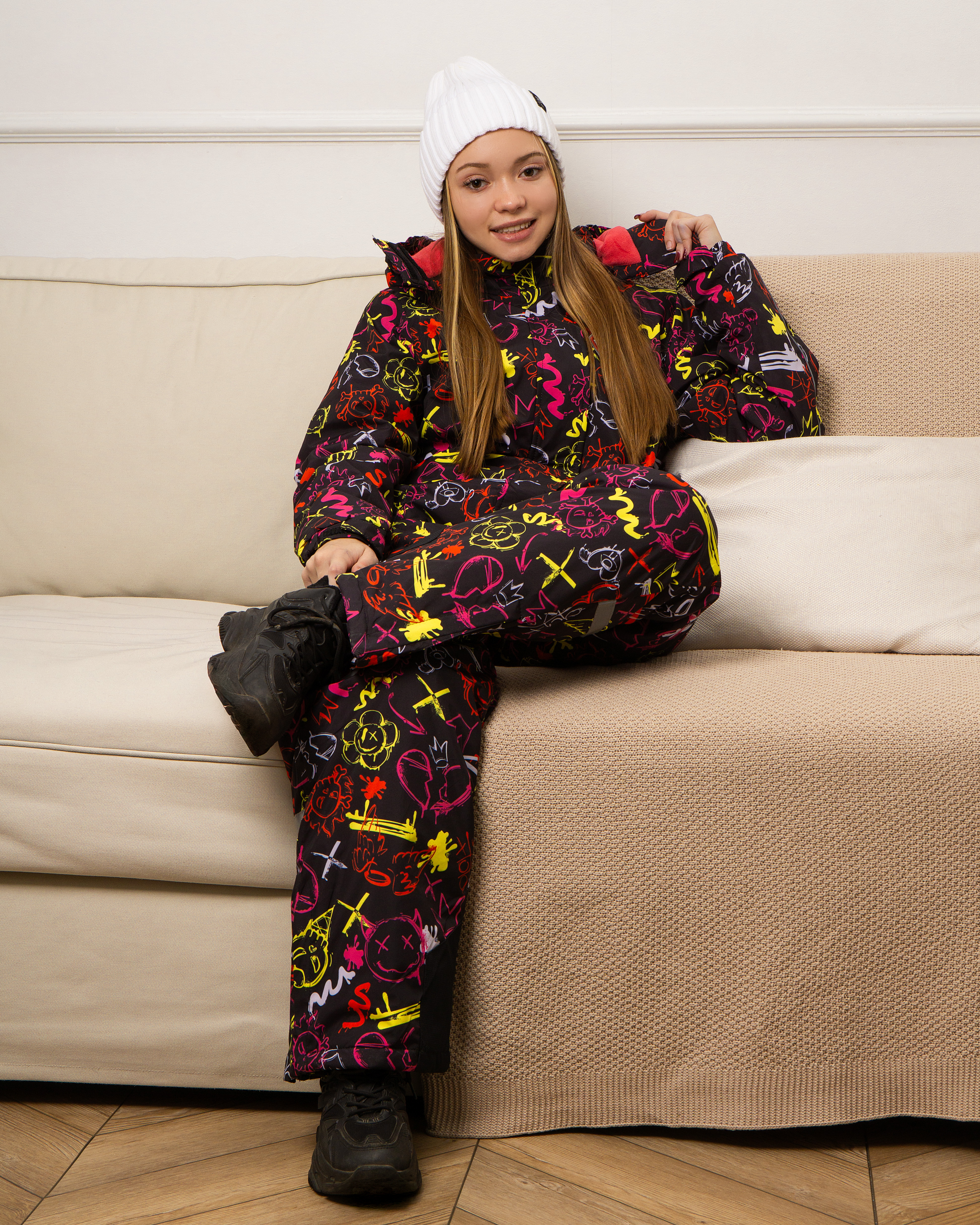 Комбинезон Saimaa GLO-10 черно-розовый - фото 8