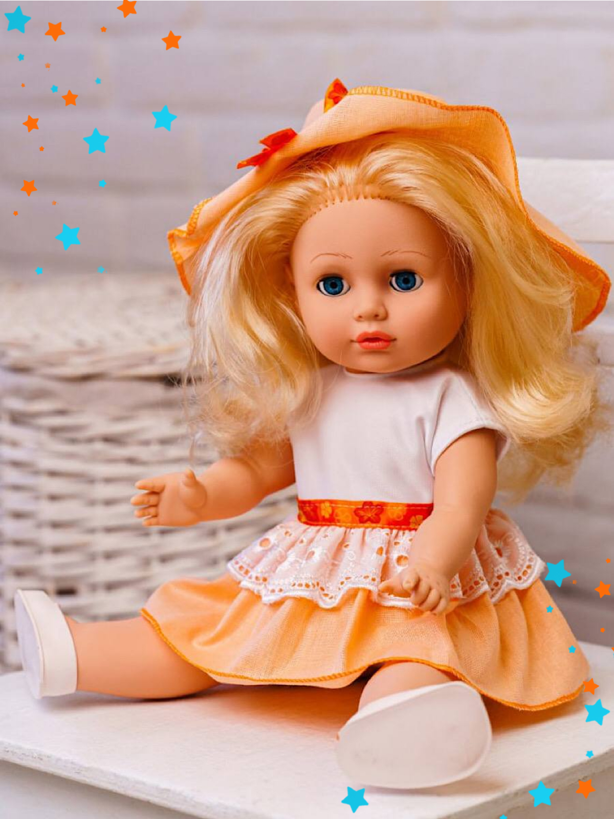 Кукла классическая СТРАНА КУКОЛ большая говорящая Алиса высота 40 см 22-19.3 - фото 7