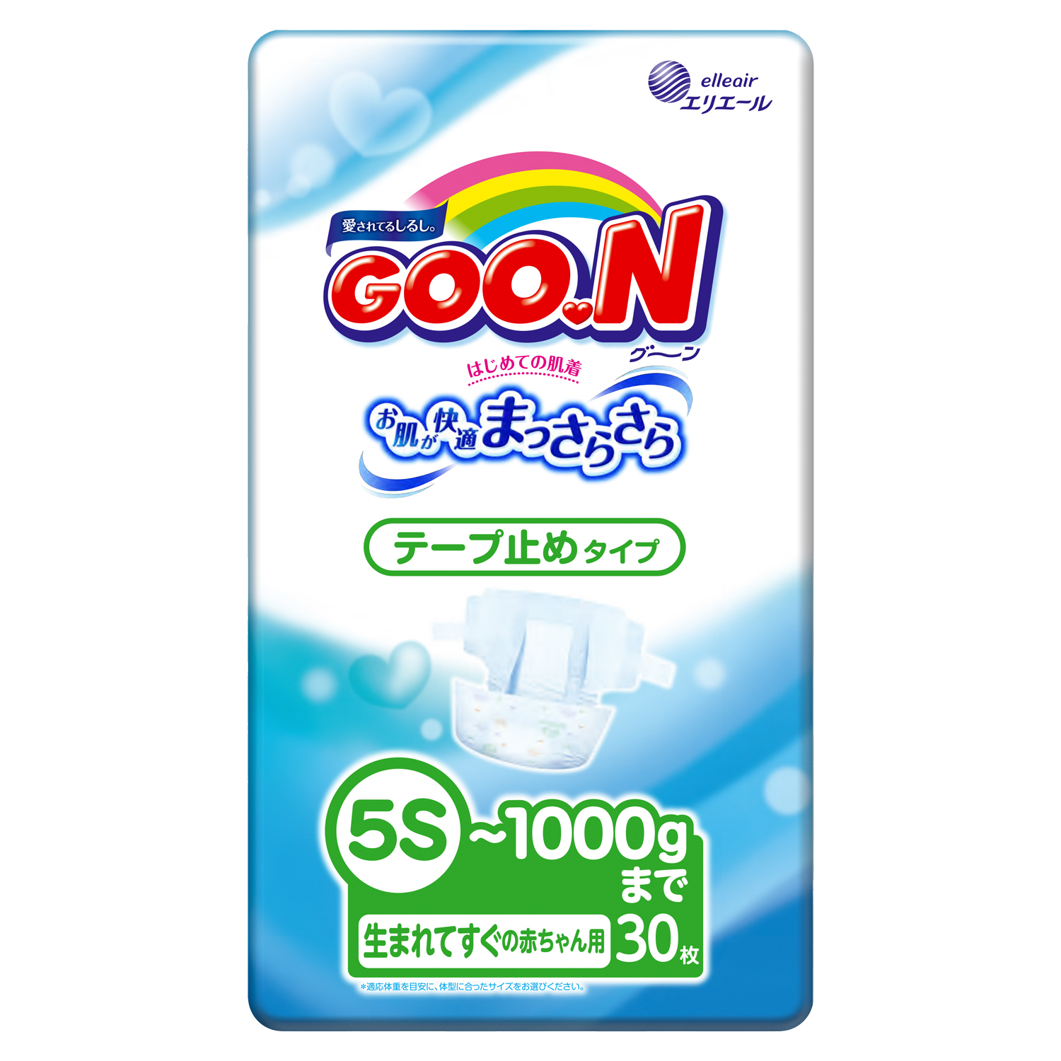Подгузники Goon 0 (до 1 кг) 30 шт. - фото 1