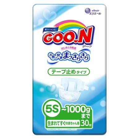 Подгузники Goon 0 (до 1 кг) 30 шт.
