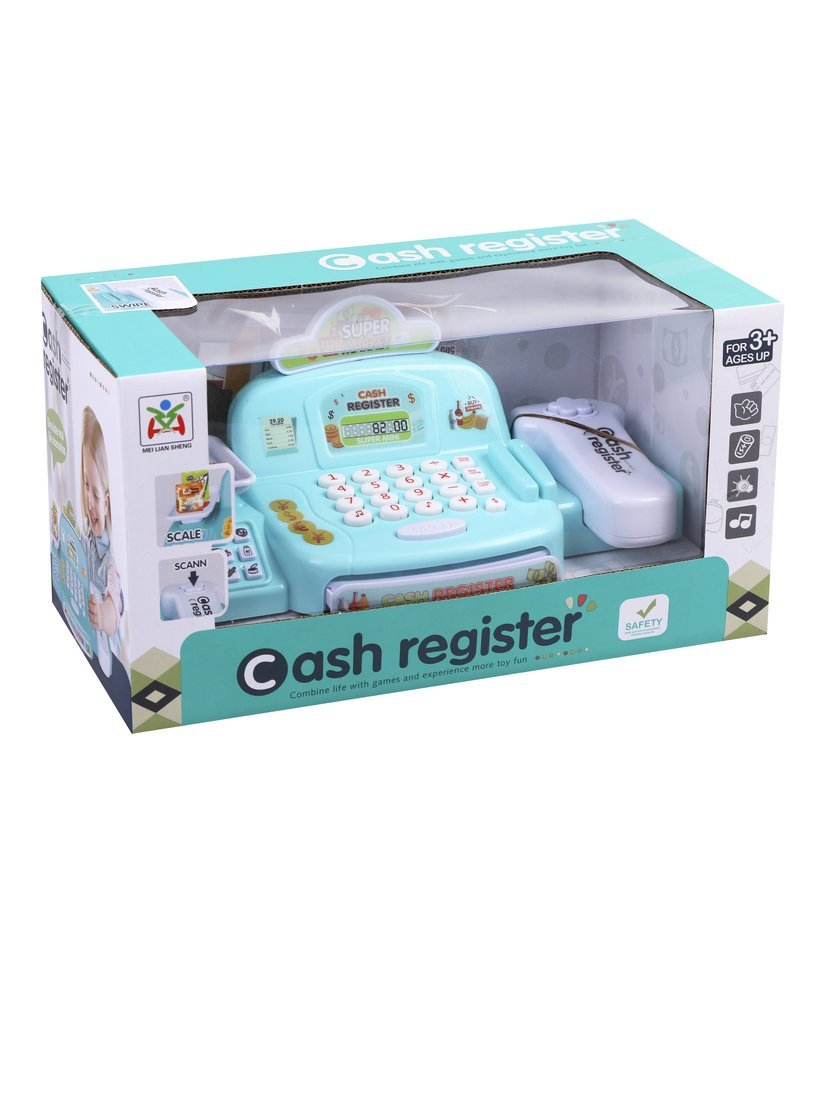 Игровой набор Наша Игрушка продукты, прилавок, касса, тележки и корзинки - фото 3
