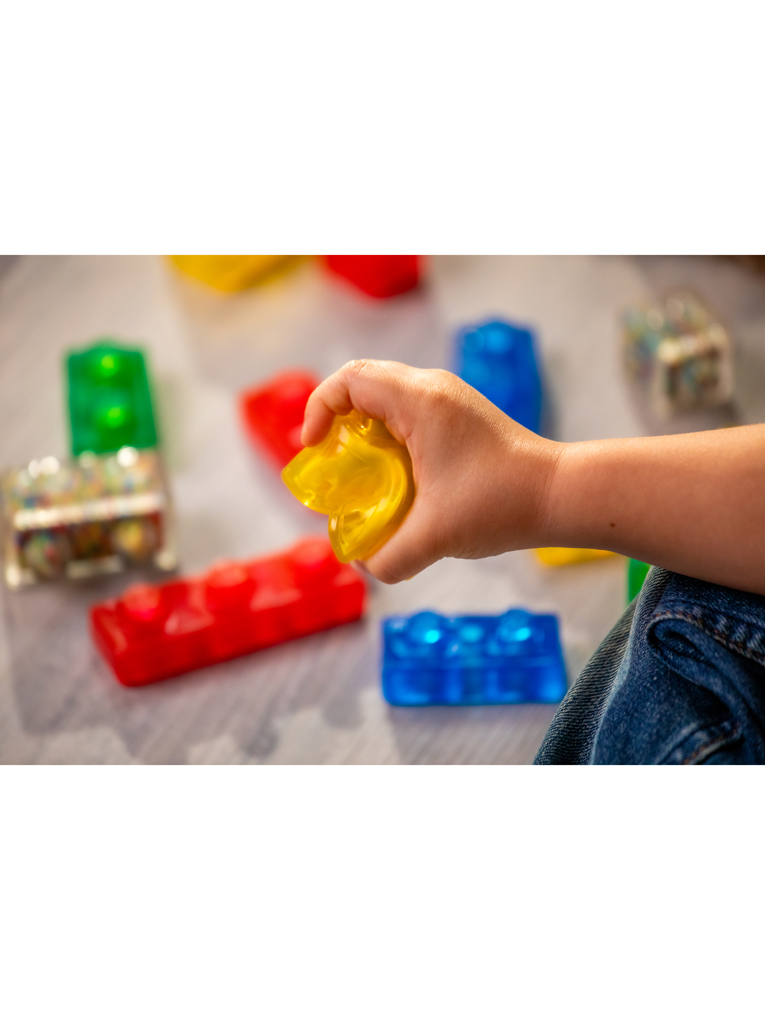 Конструктор Jelly Blox Набор с контейнером мягкий 30 дет. - фото 15