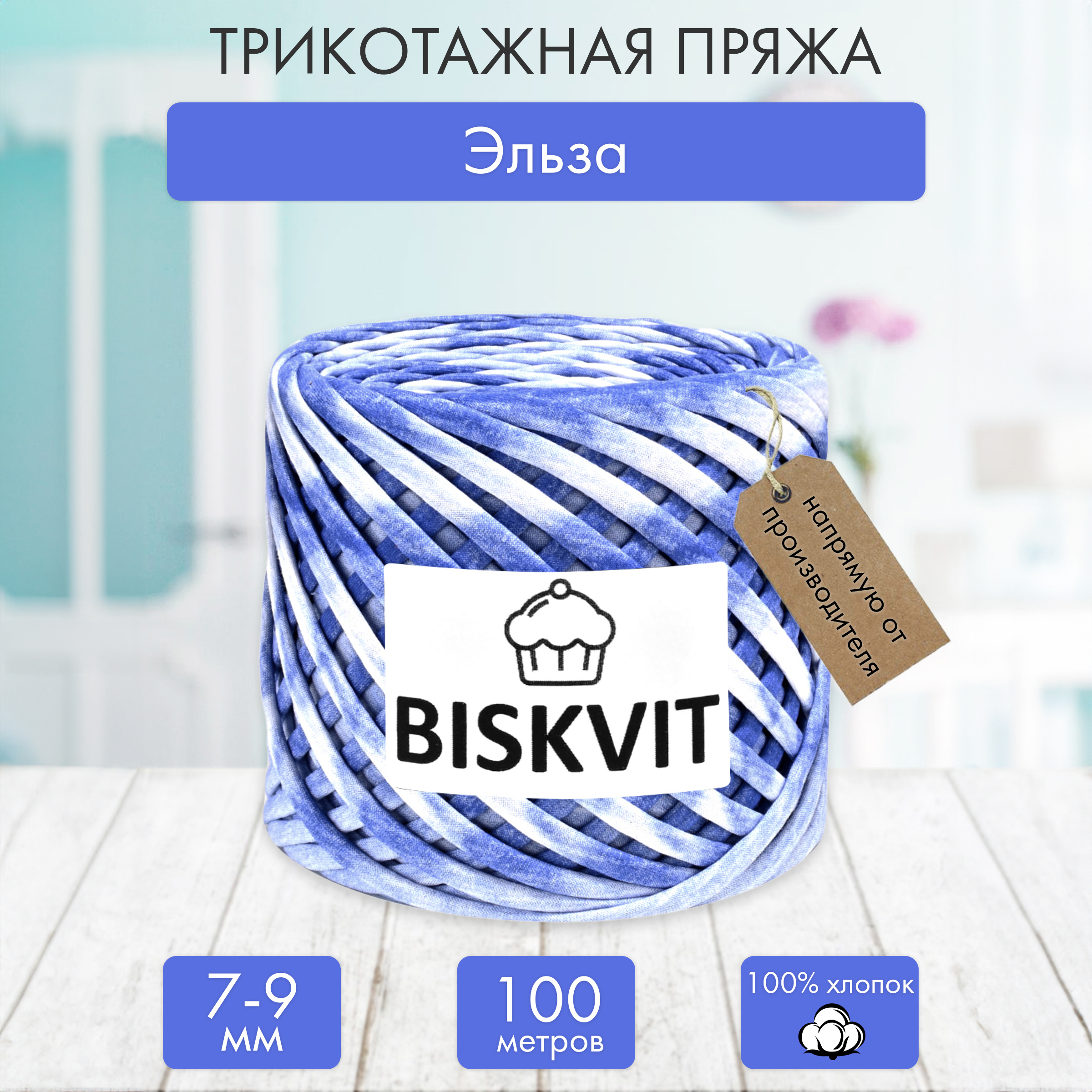 Трикотажная пряжа BISKVIT Эльза - фото 1