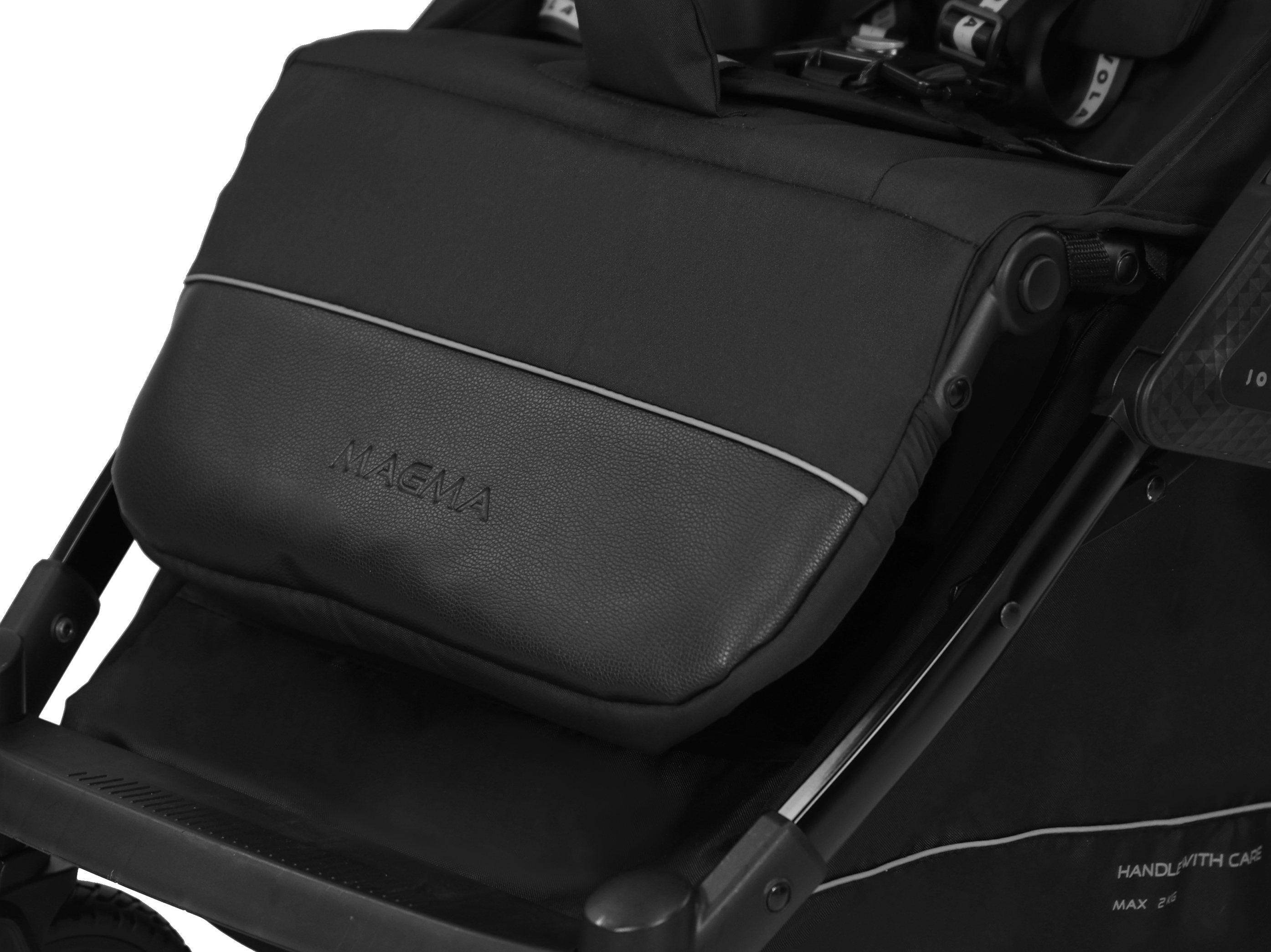 Коляска прогулочная JOVOLA Magma с перекидной ручкой черный - фото 26