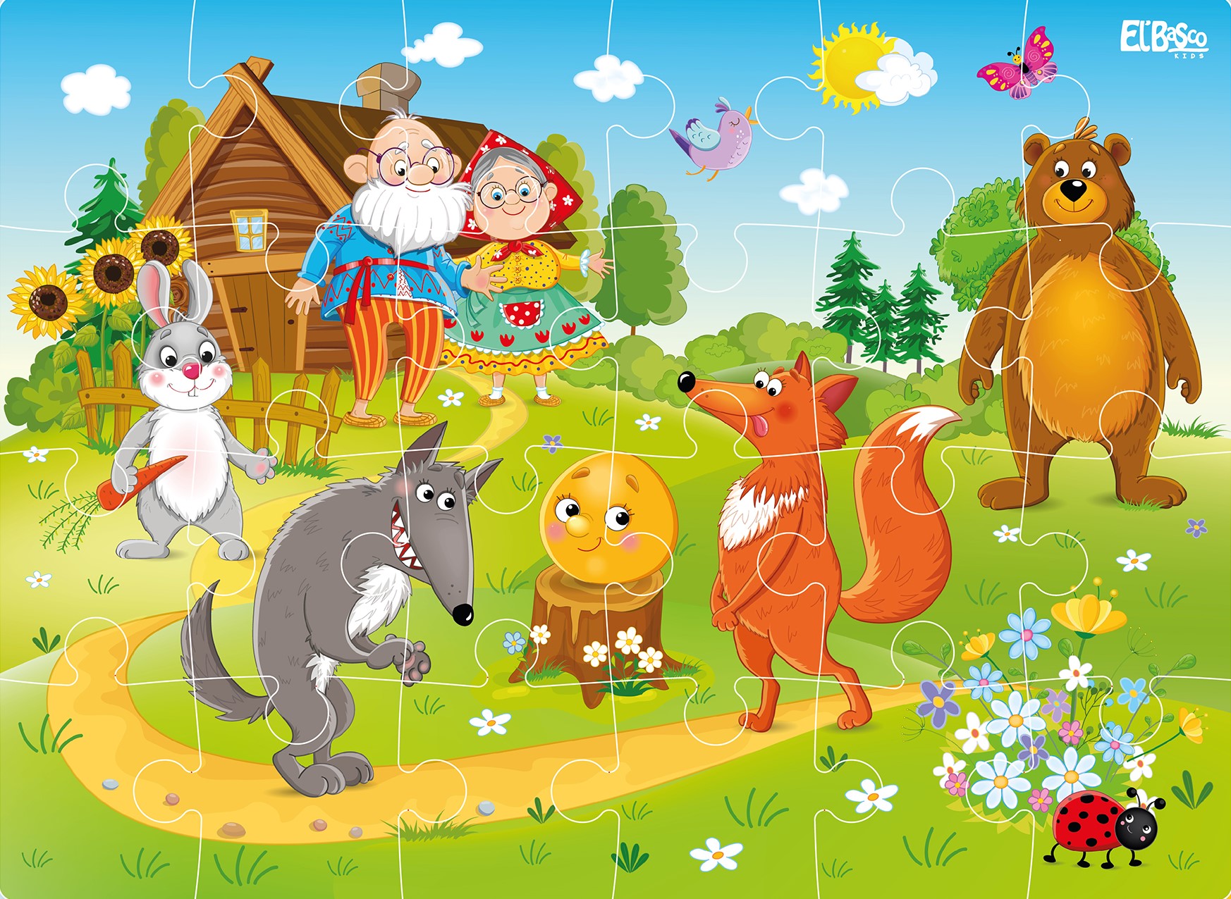 Пазл El BascoKids Колобок мягкий - фото 1