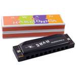 Губная гармошка SWAN диатоническая SW1020 -4-BK