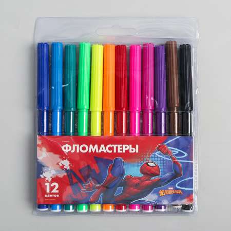 Фломастеры Marvel 12 цв.